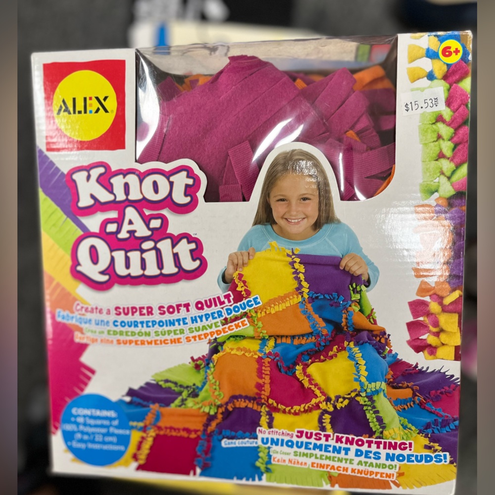 Knit a quilt kit for kids